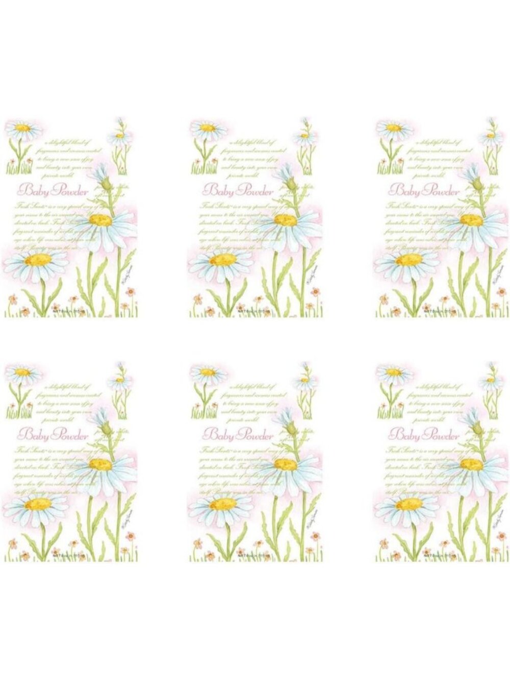 Fresh Scents Scented Sachets - Baby Powder Fragrance for Home & Closet